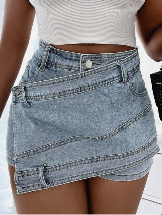 Denim Skort